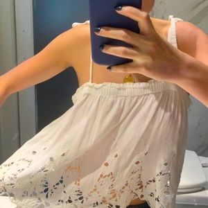 ASTR the Label eyelet tank top